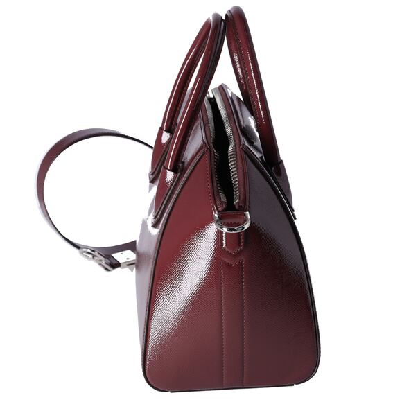 GIVENCHY Antigona Small Handbag Oxblood Patent Leather - Picture 8 of 8